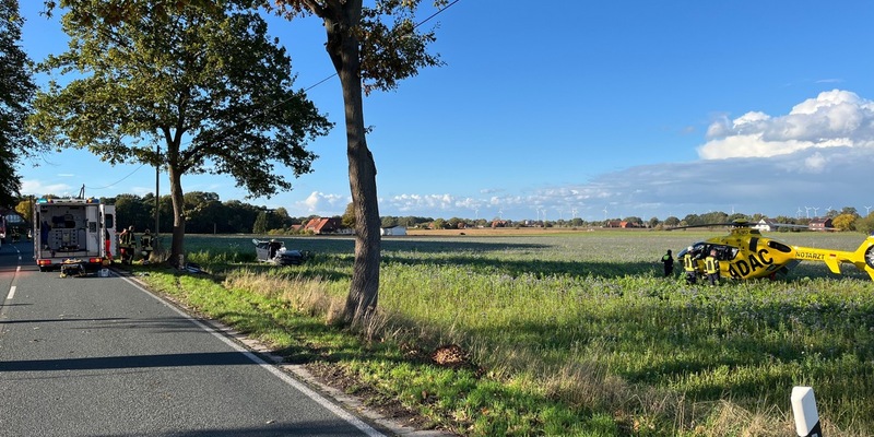 POL-MI: Schwerer Verkehrsunfall in Stemwede OT Oppendorf, Brockumer Straße - Foto: presseportal.de