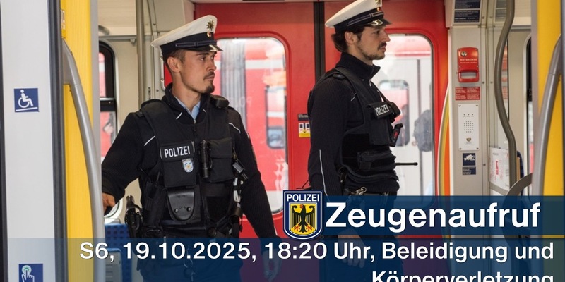 Bundespolizeidirektion München: Zeugenaufruf nach körperlichem Angriff - Foto: presseportal.de