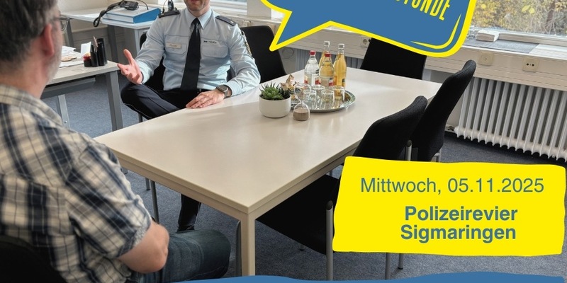 PP Ravensburg: Im Gespräch bleiben - Bürgersprechstunde beim Polizeirevier Sigmaringen - Foto: presseportal.de