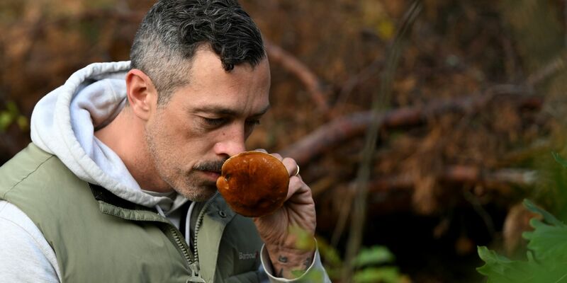 Moritz Schmid unterwegs in seinem Heimatwald. - Foto: Lilli Förter/dpa