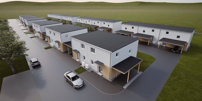 HARTL HAUS-Reihenhausanlage Mistelbach - Foto: HARTL HAUS (Abdruck honorarfrei) über pressetext.de