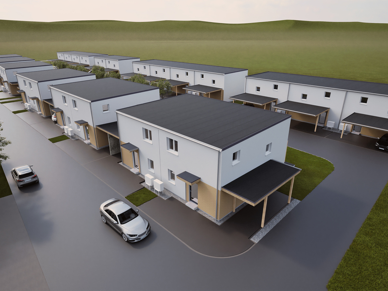 HARTL HAUS-Reihenhausanlage Mistelbach - Foto: HARTL HAUS (Abdruck honorarfrei) über pressetext.de