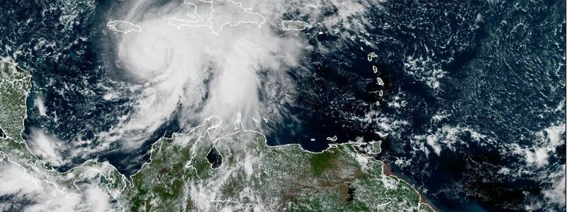 Hurrikan «Melissa» hat die höchste Hurrikan-Kategorie 5 erreicht. - Foto: Uncredited/NOAA via AP/dpa