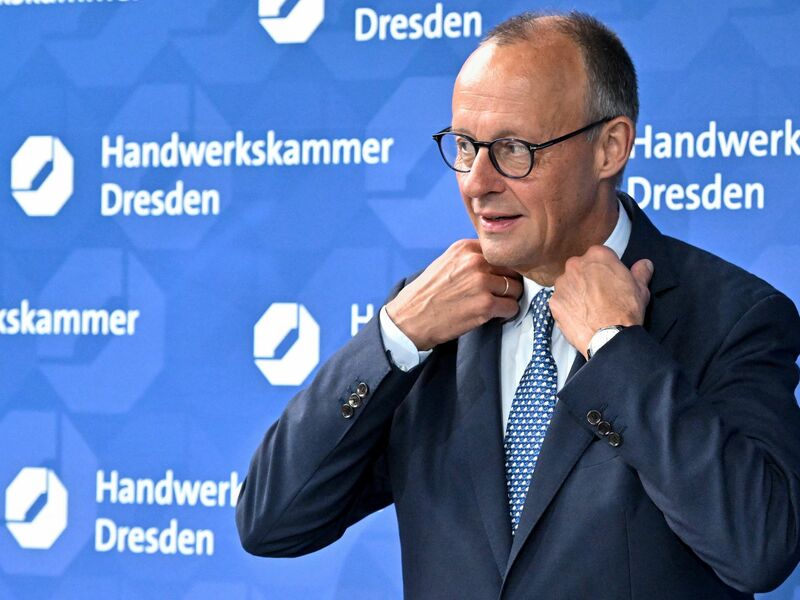 Merz hatte vor rund zwei Wochen mit einer Äußerung zur Migrationspolitik der Bundesregierung eine Debatte ausgelöst.  - Foto: Matthias Rietschel/Reuters/Pool/dpa