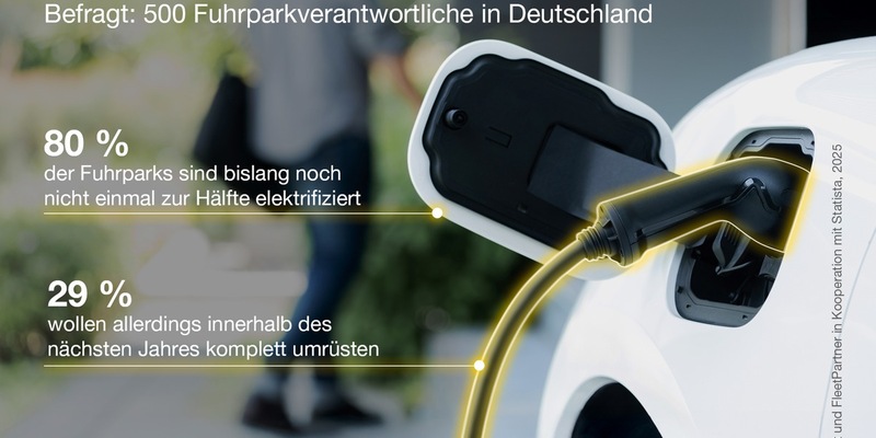 Elektromobilität im Fuhrpark: Unternehmen setzen auf nachhaltige Antriebe - aber mit Bedacht - Foto: presseportal.de