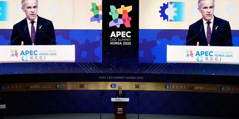 Kanadas Premierminister traf Chinas Staatschef Xi beim Apec-Gipfel - Foto: Ng Han Guan/AP/dpa