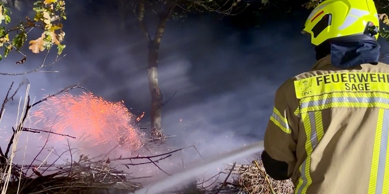 FW-OLL: Vegetationsbrand auf Nachbargrundstück von Mädchen der Jugendfeuerwehr gemeldet - Foto: presseportal.de