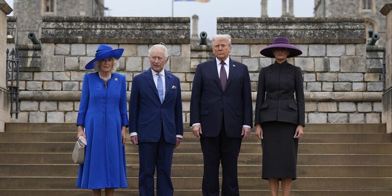 Beim Staatsbesuch der Trumps hatte Prinz Andrew seine Titel noch.  - Foto: Andrew Matthews/PA Wire/dpa