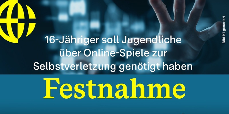 LKA-BW: Gemeinsame Pressemitteilung des Cybercrime-Zentrums BW, des LKA und des PP Ludwigsburg - 16-Jähriger wegen des Verdachts der Mitgliedschaft in gewalttätiger Online-Community festgenommen - Foto: presseportal.de
