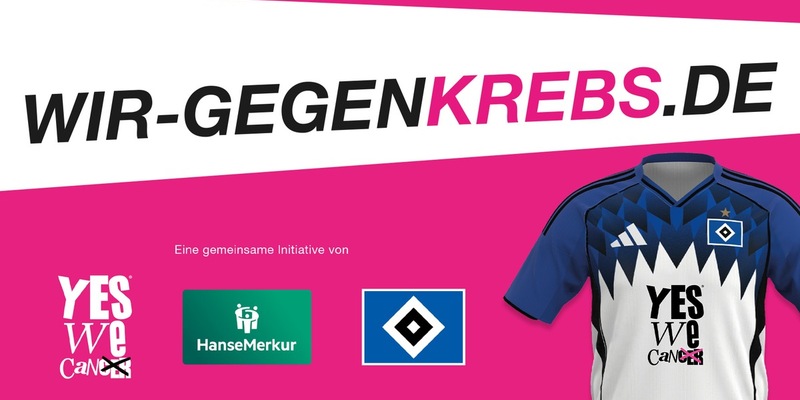 Wir gegen Krebs - Vorsorge kann Leben retten: HSV, HanseMerkur und yeswecan!cer machen sich gemeinsam stark für Krebsvorsorge - Foto: presseportal.de