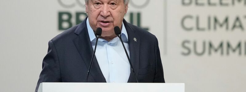 Eindringlicher Warner: UN-Generalsekretär Guterres. - Foto: Eraldo Peres/AP/dpa