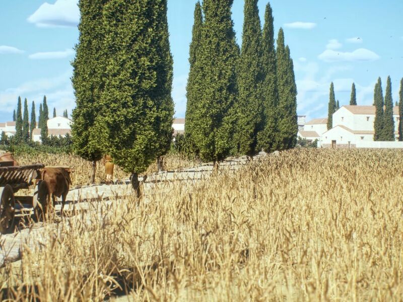 Vielbefahrene Straßen waren oft gepflastert, wie in der antiken Stadt Timgad in Algerien - Foto: -/tiner-e, Artas Media, MINERVA/dpa