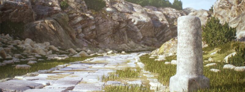 Die Illustration zeigt einen Kilometerstein auf einer Bergstraße in Kilikien, Türkei - Foto: --/Itiner-e/dpa