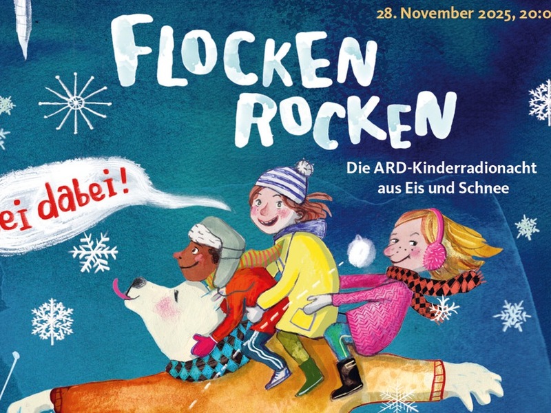 Flocken rocken - Die ARD-Kinderradionacht 2025 aus Eis und Schnee - Foto: presseportal.de