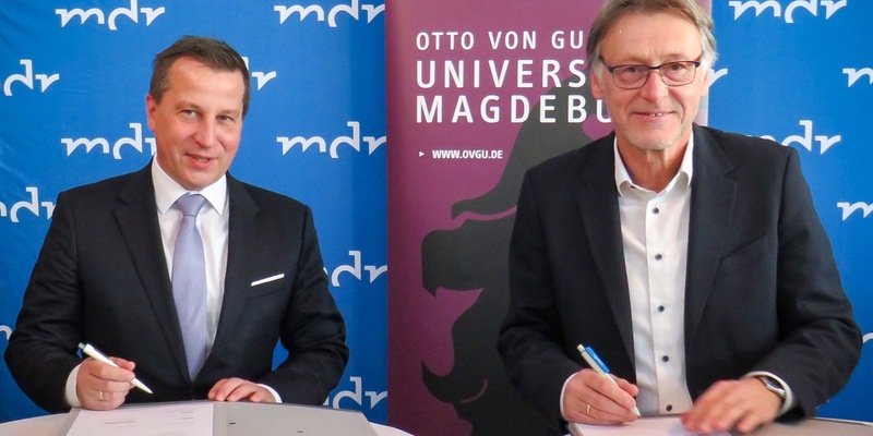 MDR und Otto-von-Guericke-Universität Magdeburg schließen Kooperationsvertrag – Impulse für crossmediale Wissenschaftskommunikation - Foto: presseportal.de