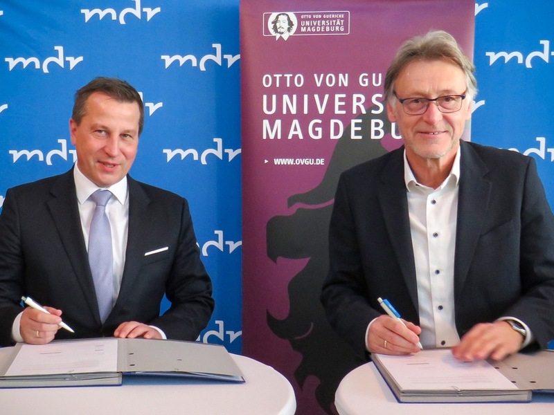 MDR und Otto-von-Guericke-Universität Magdeburg schließen Kooperationsvertrag – Impulse für crossmediale Wissenschaftskommunikation - Foto: presseportal.de