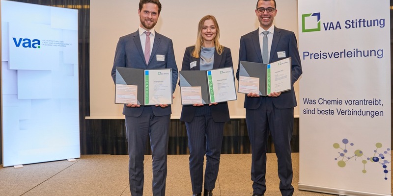 Exzellente Ideen für eine starke Industrie: VAA Stiftung zeichnet vier Nachwuchsforschende aus - Foto: presseportal.de