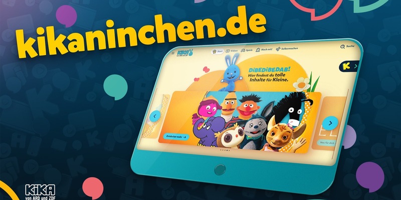 KiKA von ARD und ZDF stärkt Vorschulwelt auf kika.de / KiKAninchen-Welt fördert gemeinsame Mediennutzung in der Familie - Foto: presseportal.de