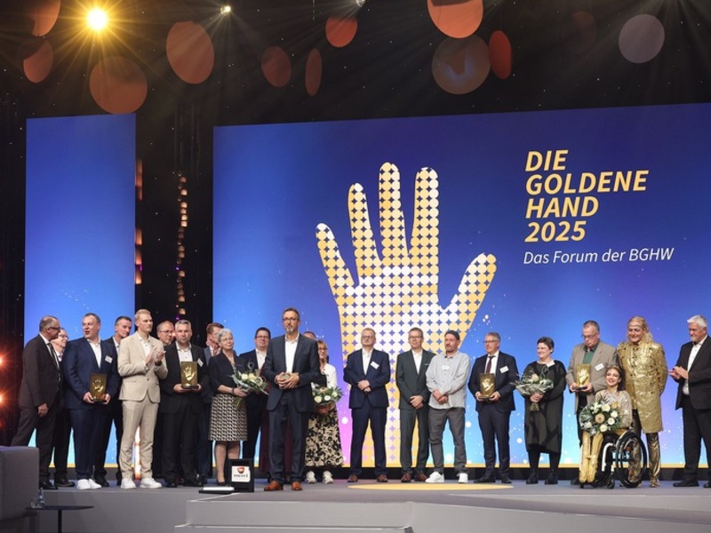 Die Goldene Hand 2025: BGHW zeichnet Engagement in Prävention und Teilhabe aus - Foto: presseportal.de