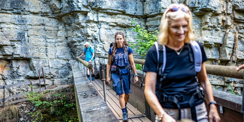 Wandern ohne Gepäck auf dem Schluchtensteig - entspannt durch eine der wildesten Landschaften Deutschlands - Foto: presseportal.de