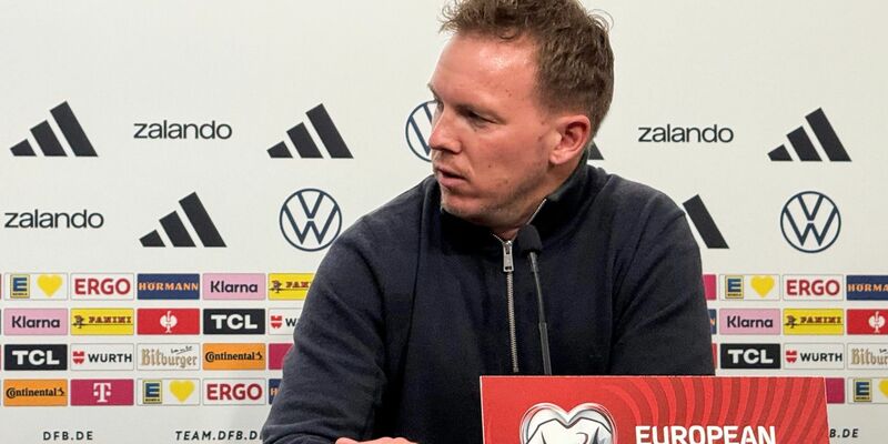 Julian Nagelsmann spricht bei der Pressekonferenz in Luxemburg. - Foto: Arne Richter/dpa