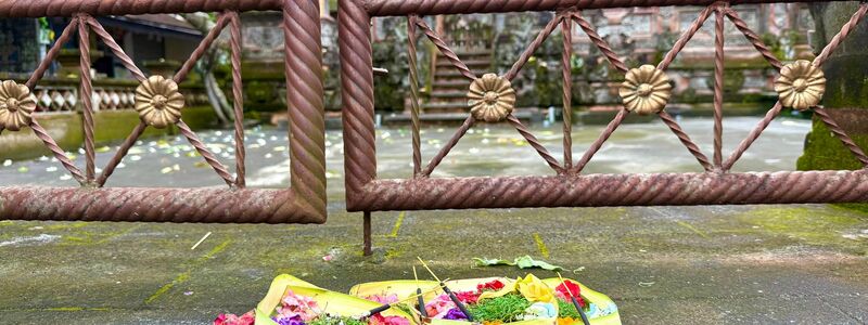 Tägliche Opfergaben gehören zum Alltagsleben in Bali dazu. - Foto: Carola Frentzen/dpa