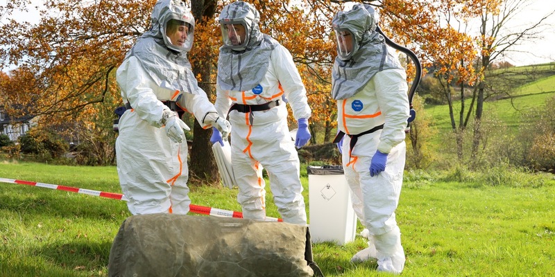 FW-E: Veterinäramt der Stadt Essen und Feuerwehr Essen proben den Ernstfall - Foto: presseportal.de