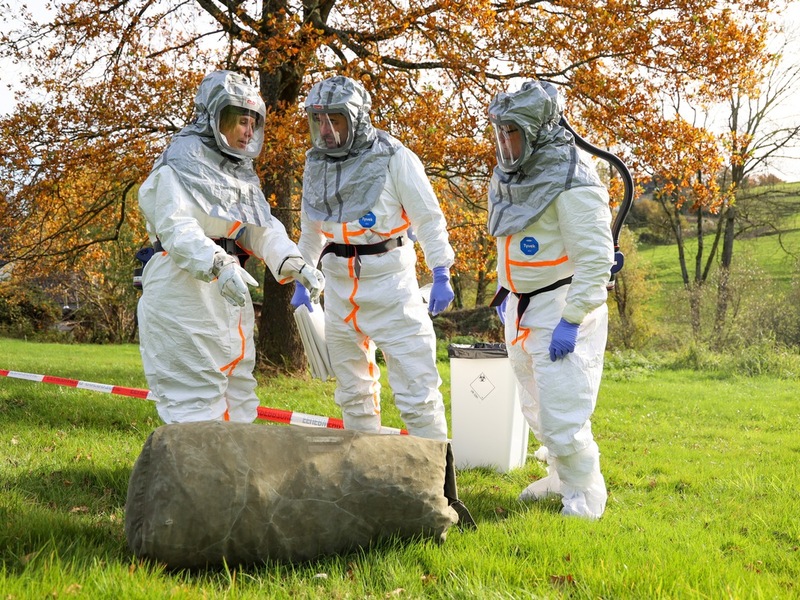 FW-E: Veterinäramt der Stadt Essen und Feuerwehr Essen proben den Ernstfall - Foto: presseportal.de