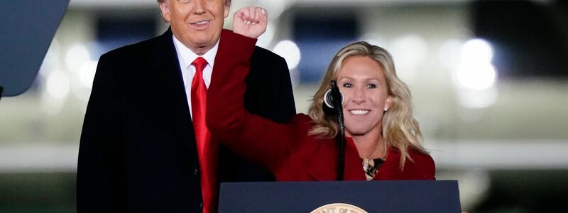 Bild aus glücklicheren Zeiten: «Die Partei gehört ihm», sagte Greene einst über Trump. (Archivbild) - Foto: Brynn Anderson/AP/dpa