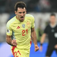 Mikel Oyarzabal führte Spanien mit einem Doppelpack zum Sieg. - Foto: Tamuna Kulumbegashvili/AP/dpa