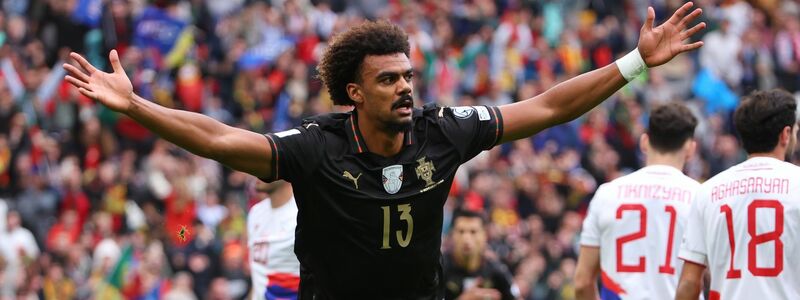 Auch Goncalo Ramos reihte sich in Portugals Torschützenliste ein. - Foto: Luis Vieira/AP/dpa