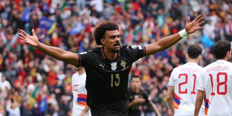 Auch Goncalo Ramos reihte sich in Portugals Torschützenliste ein. - Foto: Luis Vieira/AP/dpa