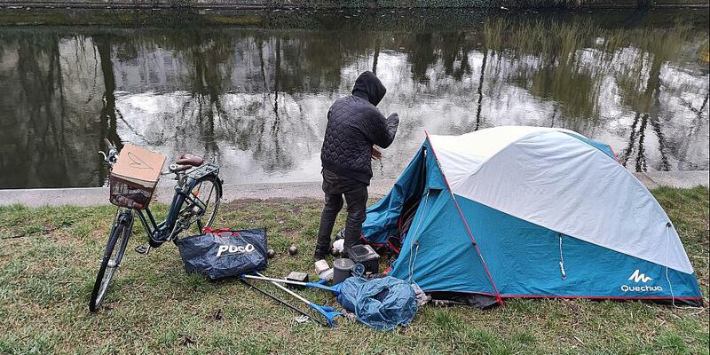 Obdachlose kampieren (Archiv) - Foto: über dts Nachrichtenagentur