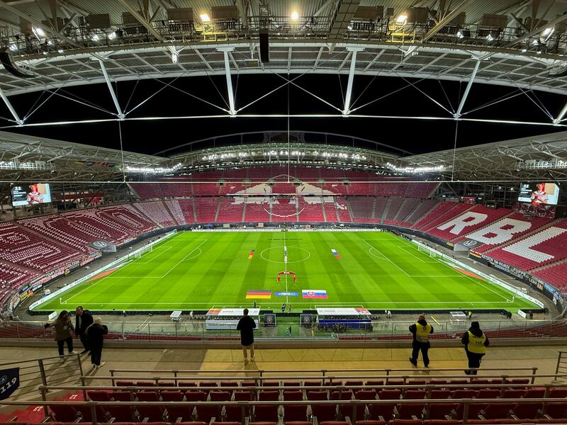 In Leipzig will die Nationalmannschaft die WM-Teilnahme perfekt machen.  - Foto: Jan Woitas/dpa