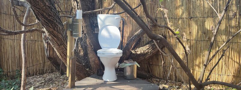 Spültoiletten für Touristen gibt es heute sogar im afrikanischen Busch - manche sogar unter freiem Himmel. (Archivbild) - Foto: Brian Walker/dpa