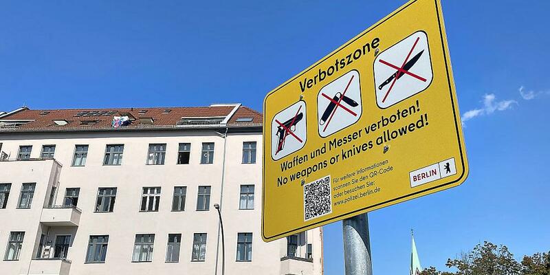 Waffenverbotszone in Berlin (Archiv) - Foto: über dts Nachrichtenagentur