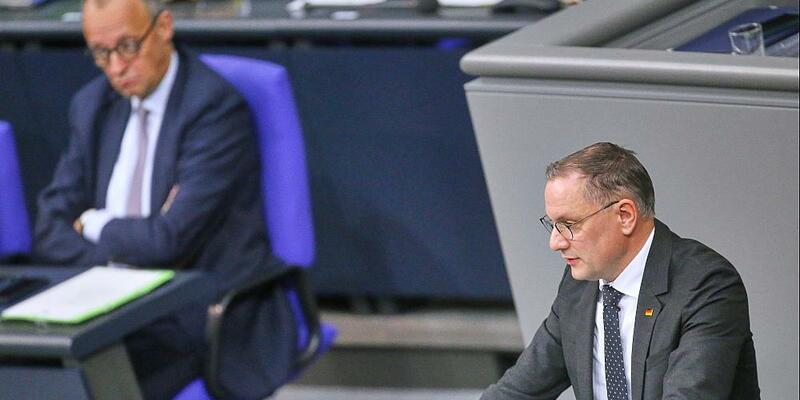 Friedrich Merz und Tino Chrupalla (Archiv) - Foto: über dts Nachrichtenagentur