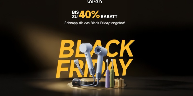 Exklusive Black Friday Deals: / Vier Wochen lang die besten Beauty-Schnäppchen von Laifen sichern - Rabatte bis zu 40 Prozent! - Foto: presseportal.de