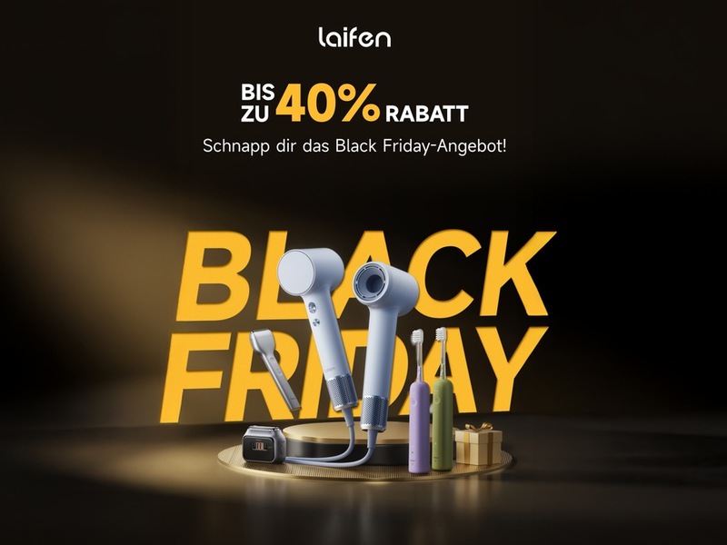 Exklusive Black Friday Deals: / Vier Wochen lang die besten Beauty-Schnäppchen von Laifen sichern - Rabatte bis zu 40 Prozent! - Foto: presseportal.de