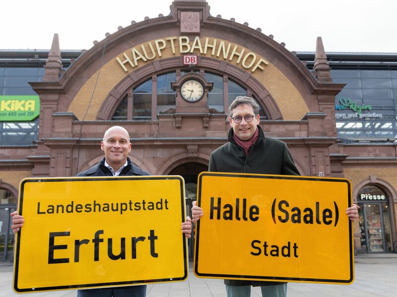 Ob Halle oder Erfurt ist den Beteiligten nach eigenen Angaben egal.  - Foto: Michael Reichel/dpa