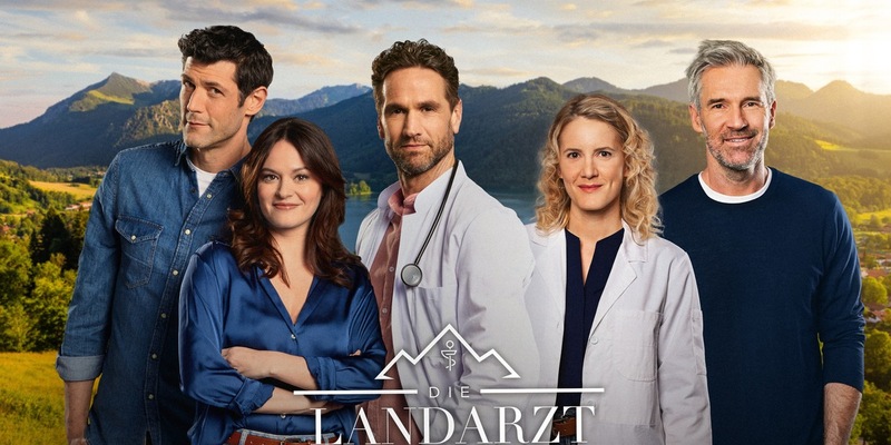 Michael Raphael Klein Diane Willems Oliver Franck Ben Braun Juliane Fisch Die Landarztpraxis - Foto: Joyn/Marc Rehbeck/Willi Weber, presseportal.de