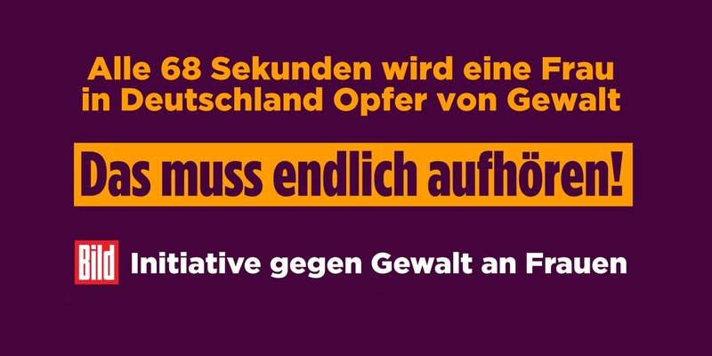 BILD startet am 20. November 2025 redaktionelle Initiative gegen Gewalt an Frauen / Themenspecial im Vorfeld des Orange Day / Unterstützung durch Karin Prien, Alexander Dobrindt und Stefanie Hubig - Foto: presseportal.de