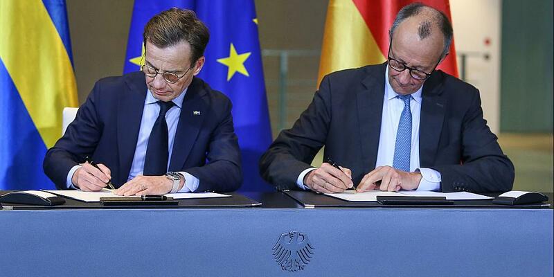 Ulf Kristersson und Friedrich Merz am 19.11.2025 - Foto: über dts Nachrichtenagentur