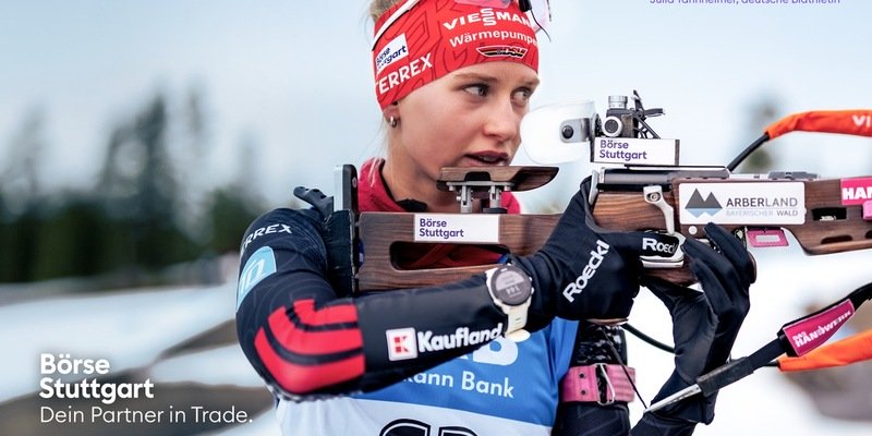 Biathletin Julia Tannheimer wird neues Testimonial der Börse Stuttgart - Foto: presseportal.de