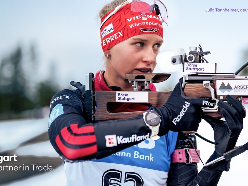 Biathletin Julia Tannheimer wird neues Testimonial der Börse Stuttgart - Foto: presseportal.de