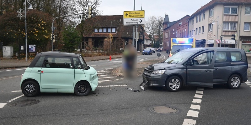 POL-HK: Soltau: Verkehrsunfall mit drei Leichtverletzten (FOTO) - Foto: presseportal.de