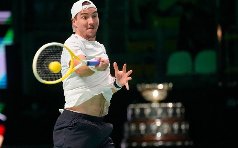 Standen im Doppel wieder unter Druck: Kevin Krawietz und Tim Pütz - Foto: Luca Bruno/AP/dpa