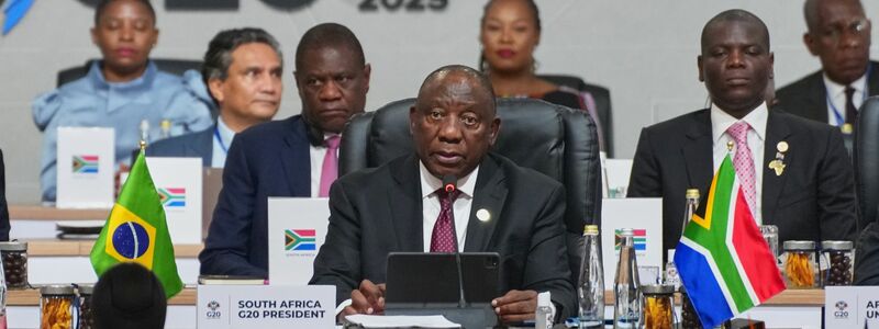Trotz des US-Boykotts kann der südafrikanische Präsident Cyril Ramaphosa beim G20-Gipfel in Johannesburg punkten. - Foto: Misper Apawu/Pool AP/AP/dpa
