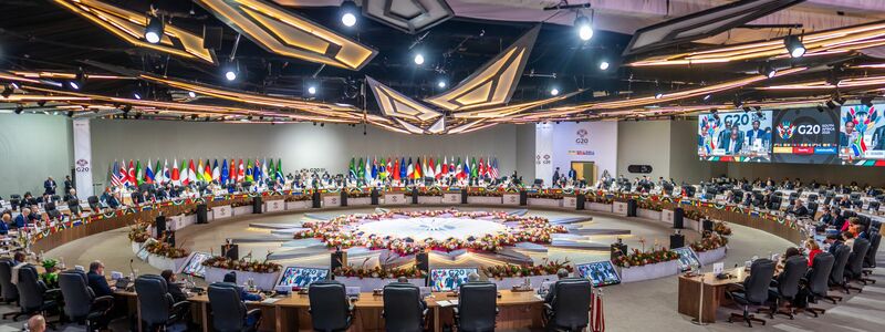 Die Beratungen der G20-Staaten im südafrikanischen Johannesburg standen unter dem Motto «Solidarität, Gleichheit und Nachhaltigkeit». - Foto: Michael Kappeler/dpa-Pool/dpa
