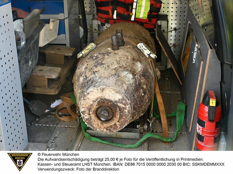 FW-M: Fliegerbombe erfolgreich entschärft (Moosach) - Foto: presseportal.de